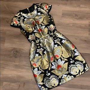 Ted Baker London Metallic Floral Dress - Ted Sz 1